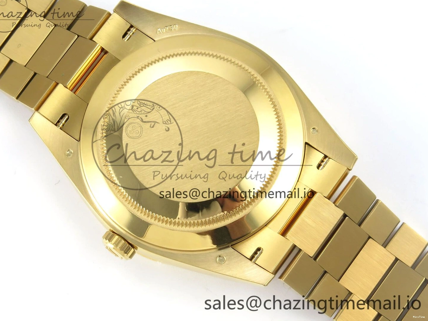 MiroTime 0320 Packable Day Date 40 YG 228238 THBF 1:1 Best Edition Black Crystal Dial on President Bracelet VR3255 V3 (Gain Weight) 378